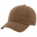 Gorra de béisbol talla única en tejido marrón con visera curva estilo casual