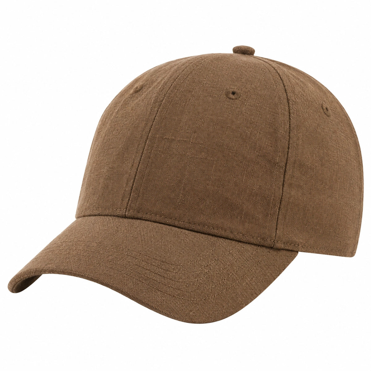 Gorra de béisbol talla única en tejido marrón con visera curva estilo casual