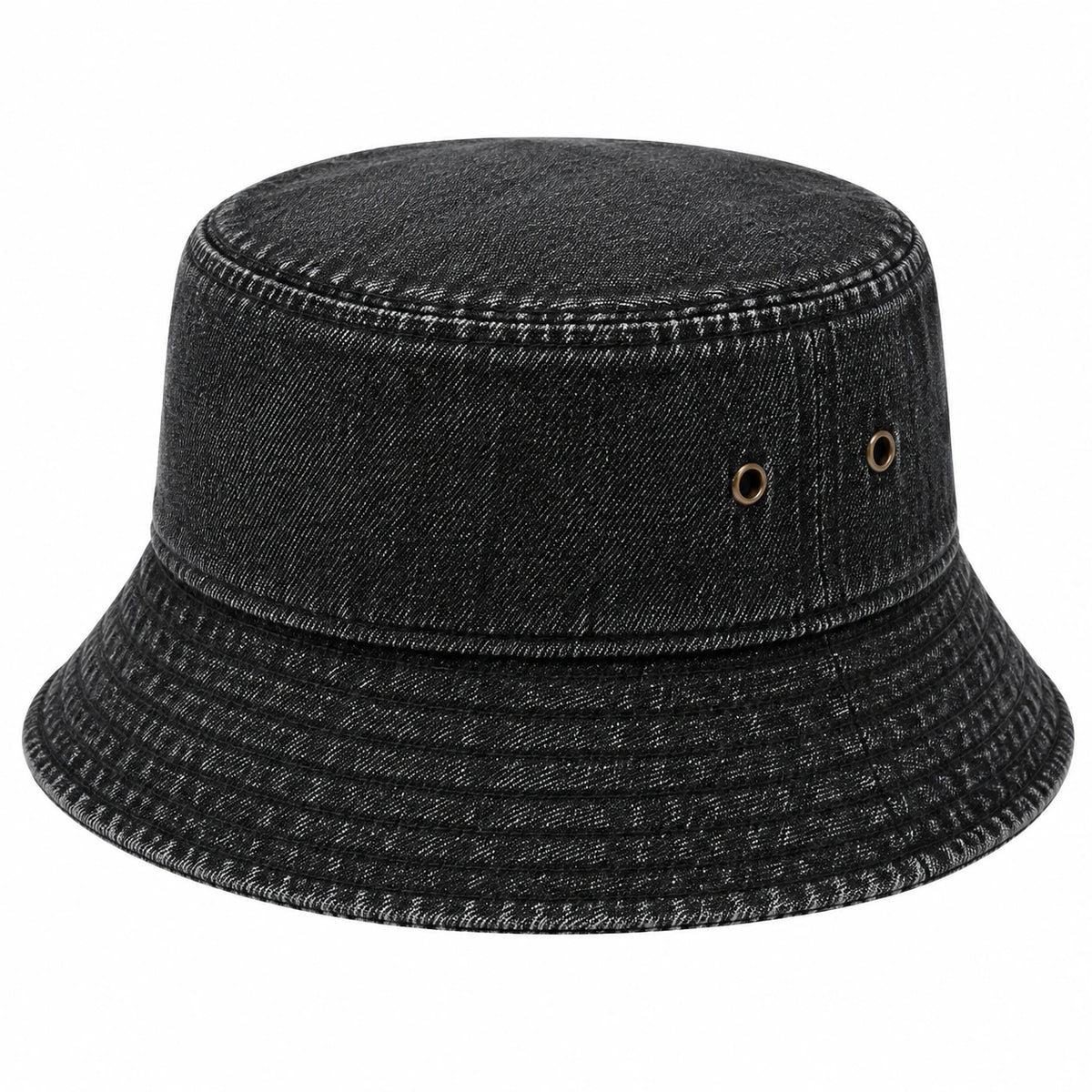 Sombrero pescador talla única de tela vaquera negra - ala corta para uso diario