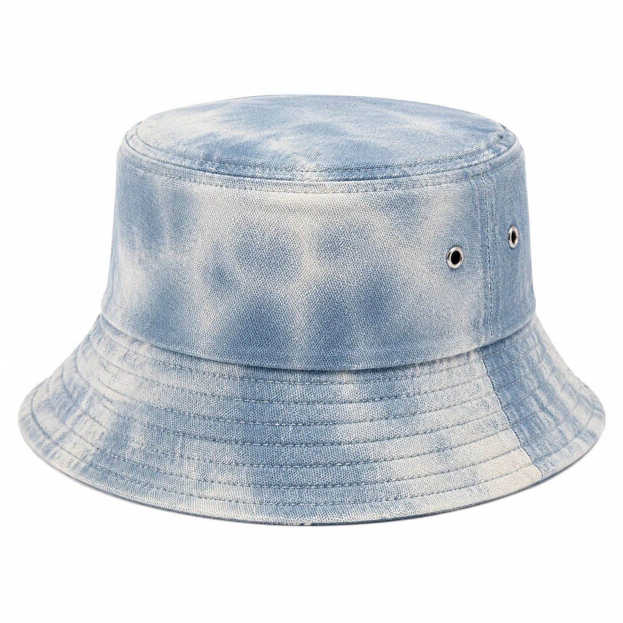 Sombrero de pescador talla única de tejido vaquero azul claro con ala ancha transpirable