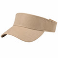 Visera talla única de tejido beige - ajuste regulable para uso diario