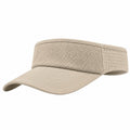 Visera unisex talla única beige de tejido transpirable con ala curva para uso diario